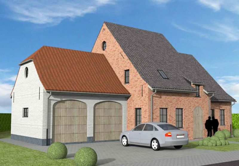 Nieuw te bouwen alleenstaande woning met vrije keuze van architectuur te Celles.
